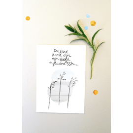 Postkaart wind fluistert / Kleine dingen